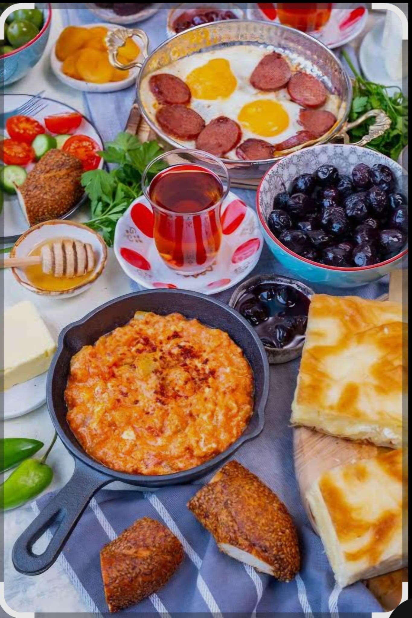 Turkish breakfast setting at Istanbul Mediterranean 2
