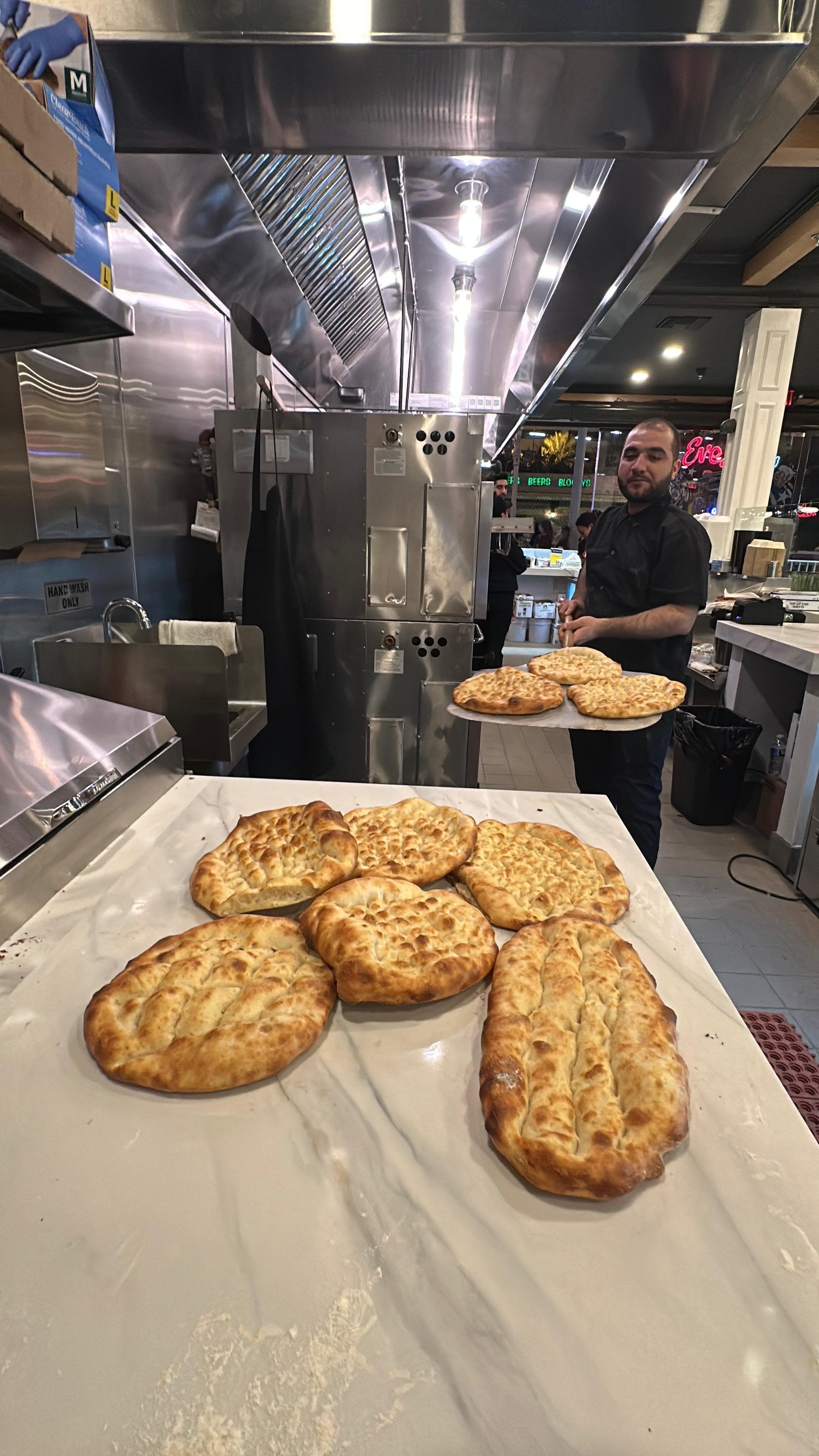 Guests enjoying Turkish cuisine on opening day