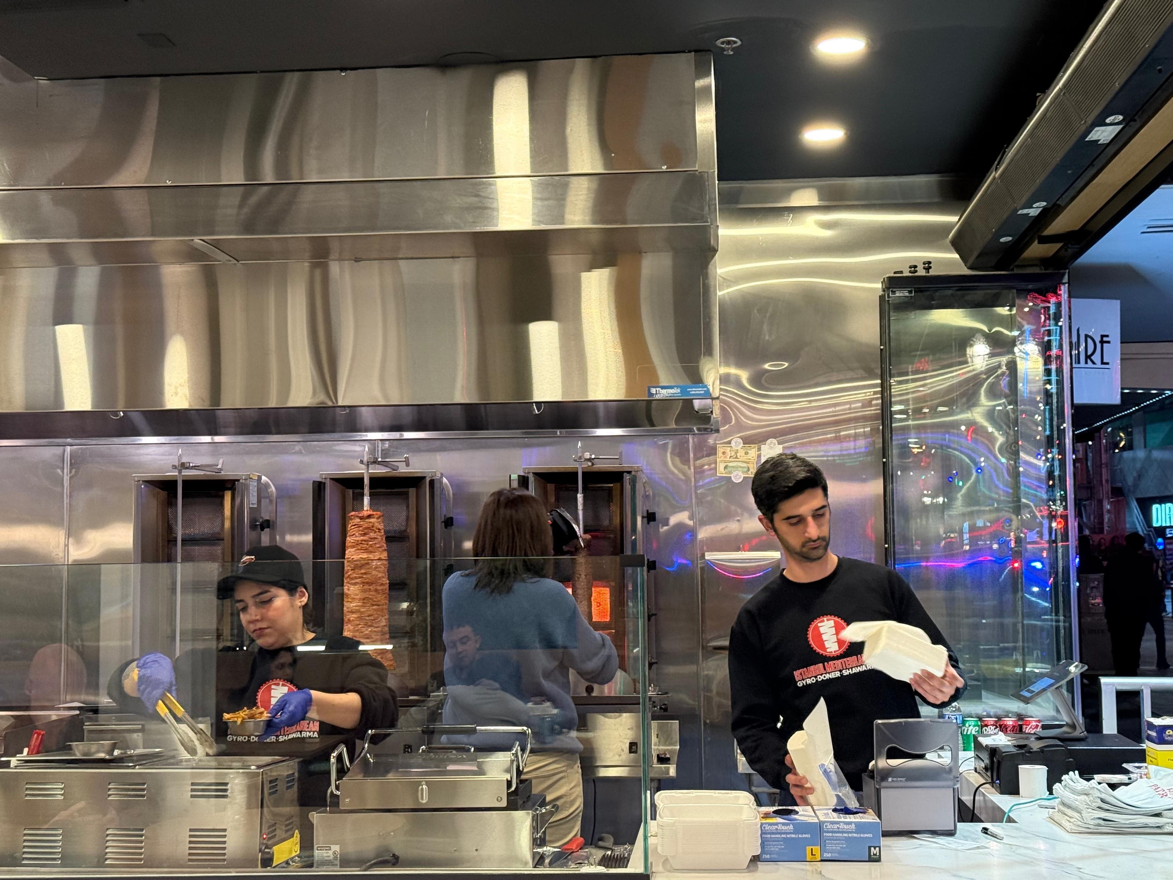 Fresh Turkish food on opening day