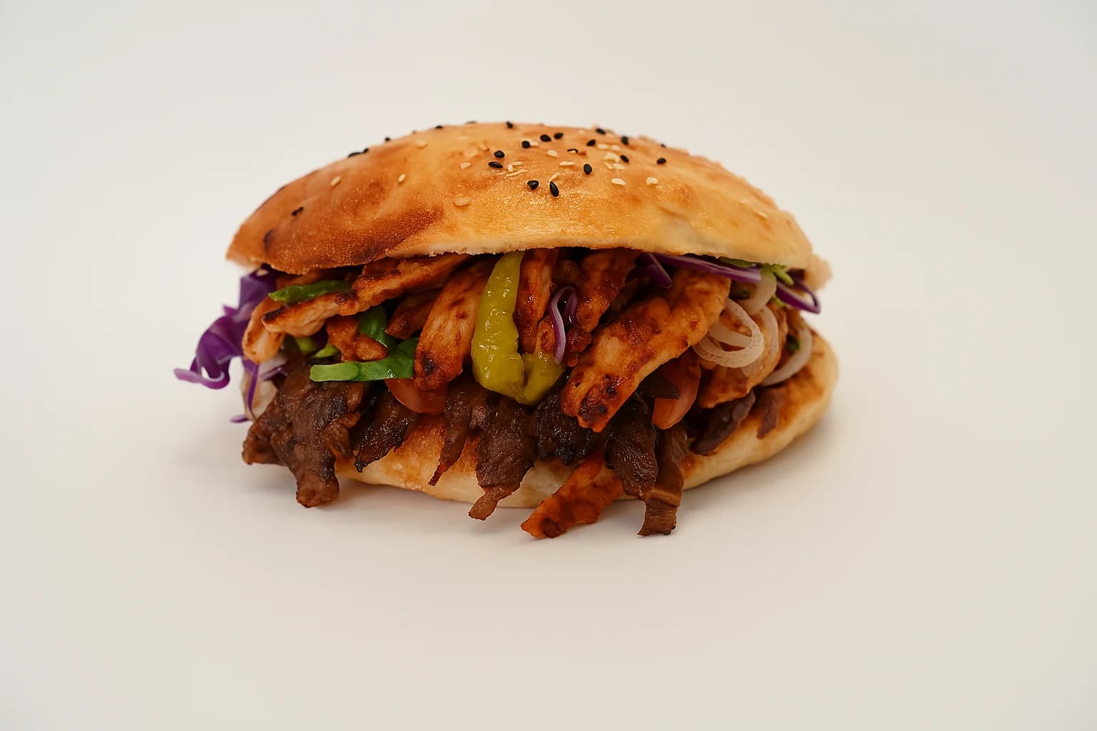 Mixed Döner (Shawarma) Turkish Pita
