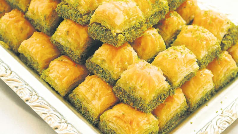 Assortment of Turkish Baklava at Istanbul Mediterranean 2