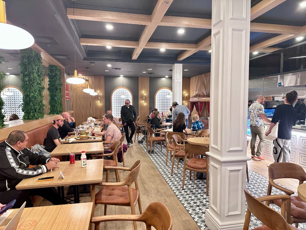 Interior dining room at Istanbul Mediterranean 2